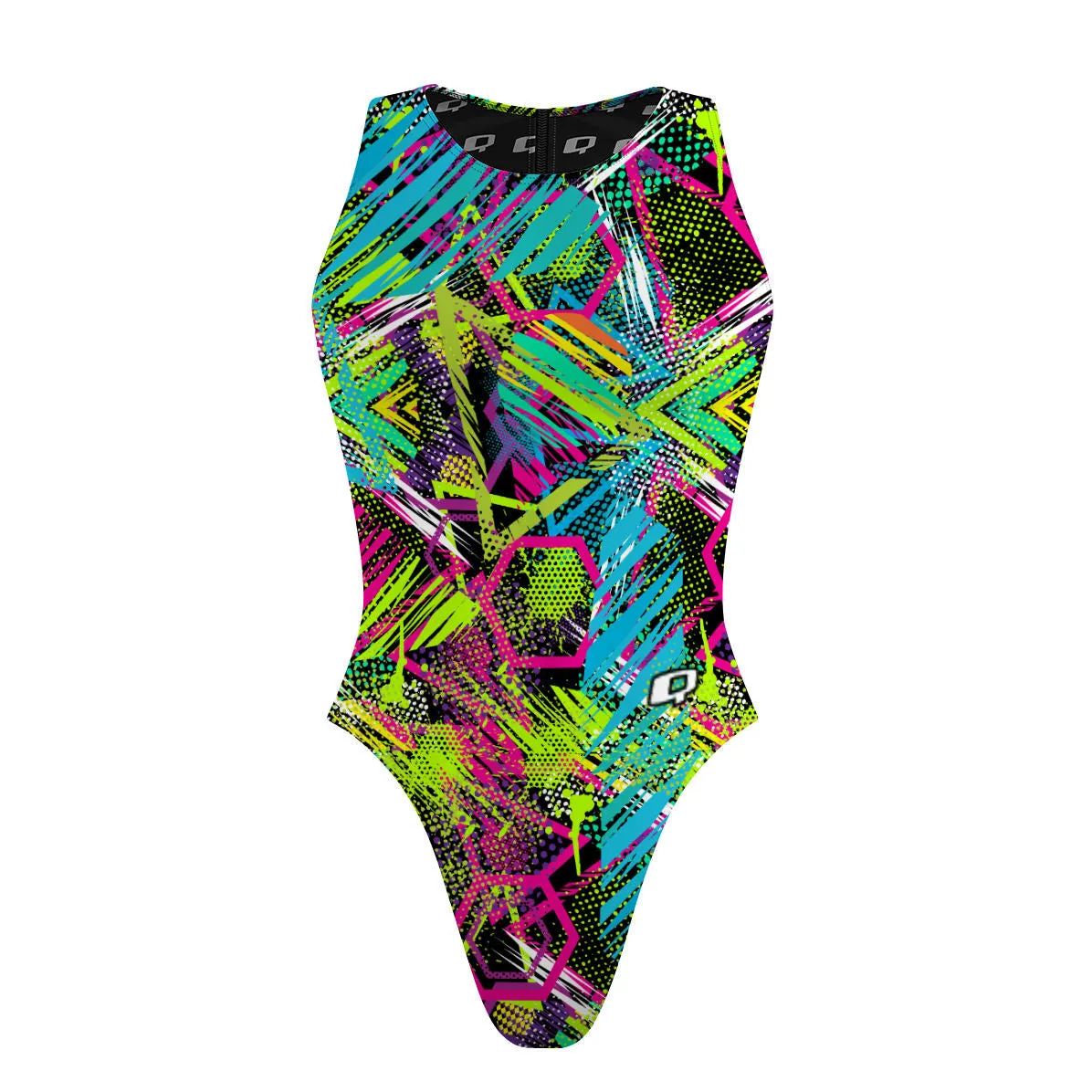 GEOMETRY DASH  WOMEN WATERPOLO SWIMSUIT CHEEKY CUT