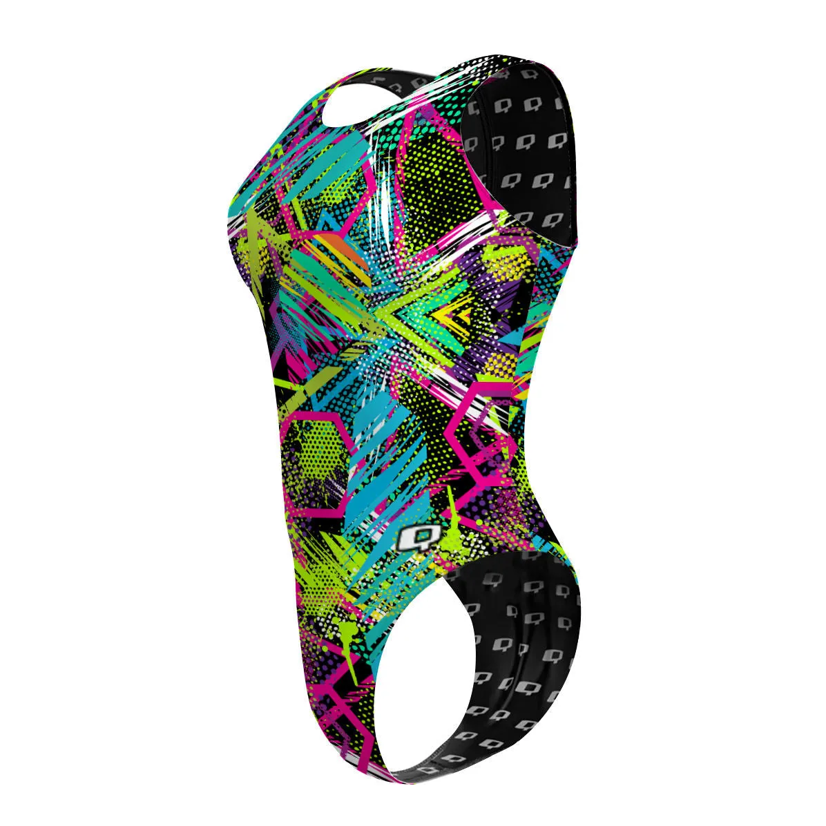 GEOMETRY DASH  WOMEN WATERPOLO SWIMSUIT CHEEKY CUT