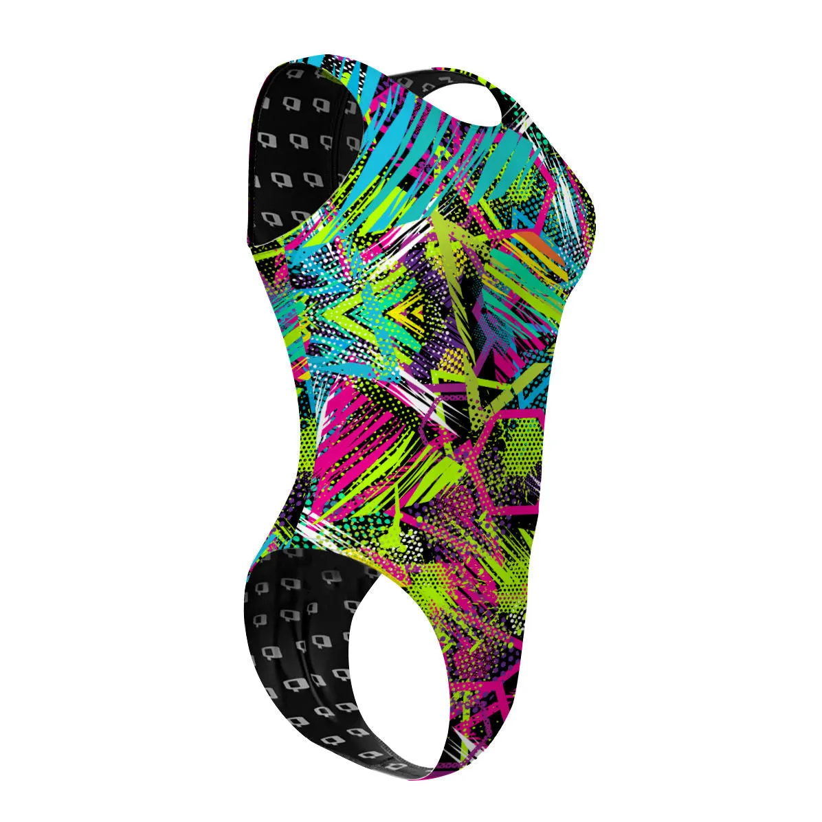 GEOMETRY DASH  WOMEN WATERPOLO SWIMSUIT CHEEKY CUT