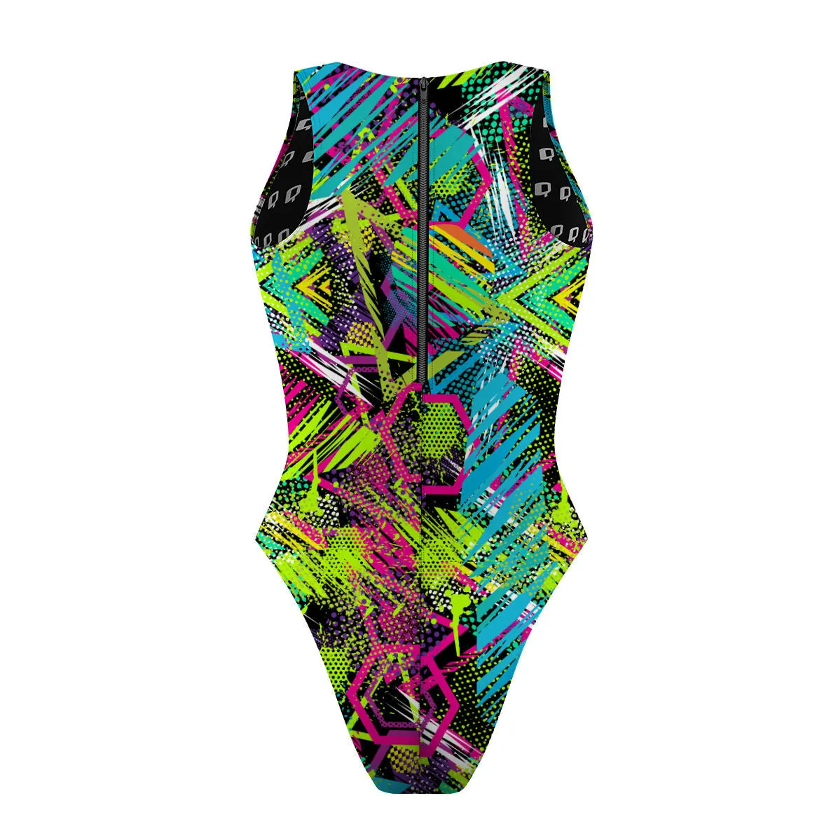 GEOMETRY DASH  WOMEN WATERPOLO SWIMSUIT CHEEKY CUT