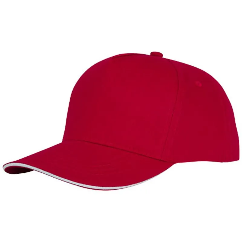 Gorra de 5 paneles con ribete 'Ceto'
