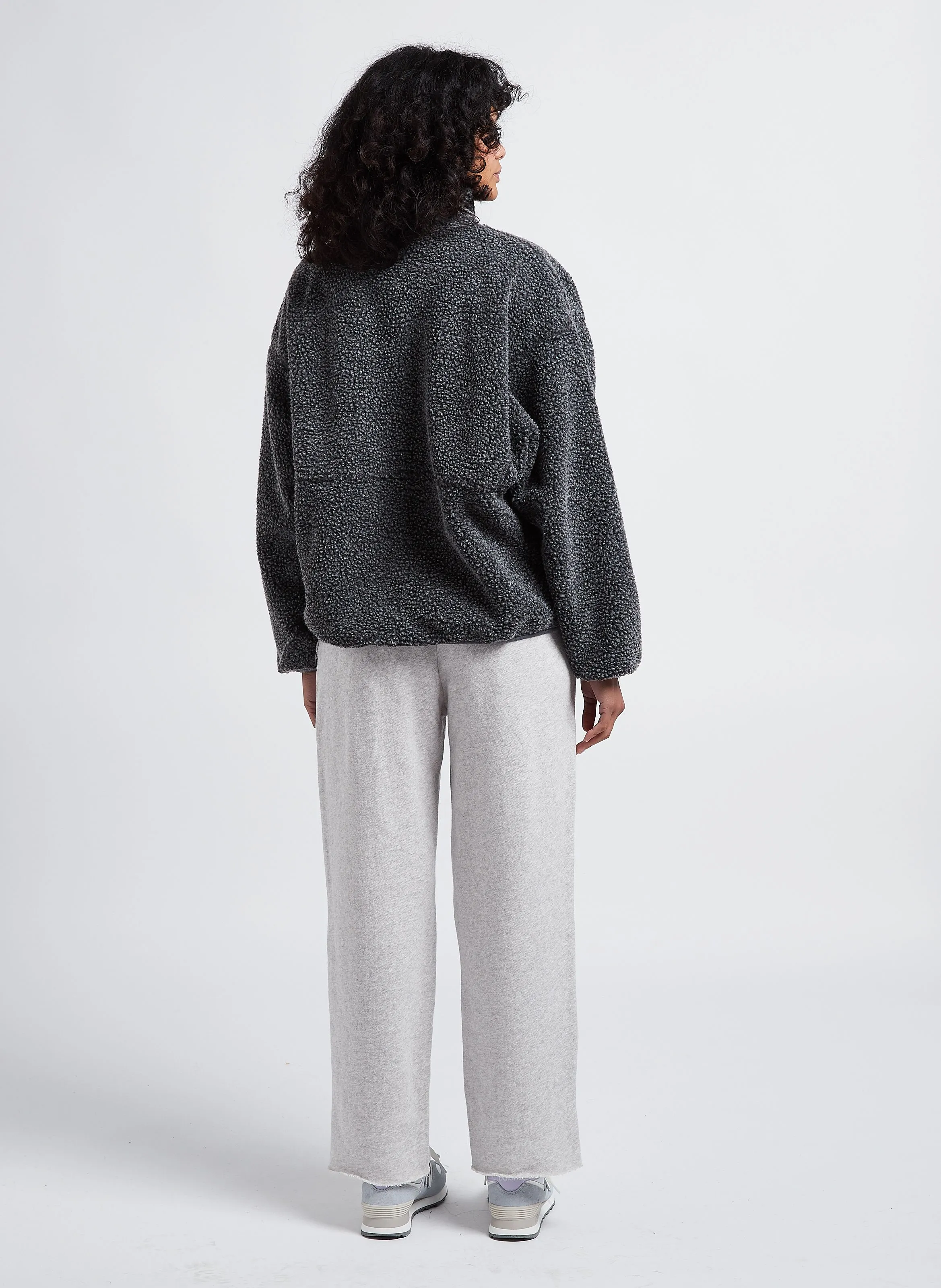 HOKTOWN  CHAQUETA DE TEJIDO POLAR CON CREMALLERA EN GRIS