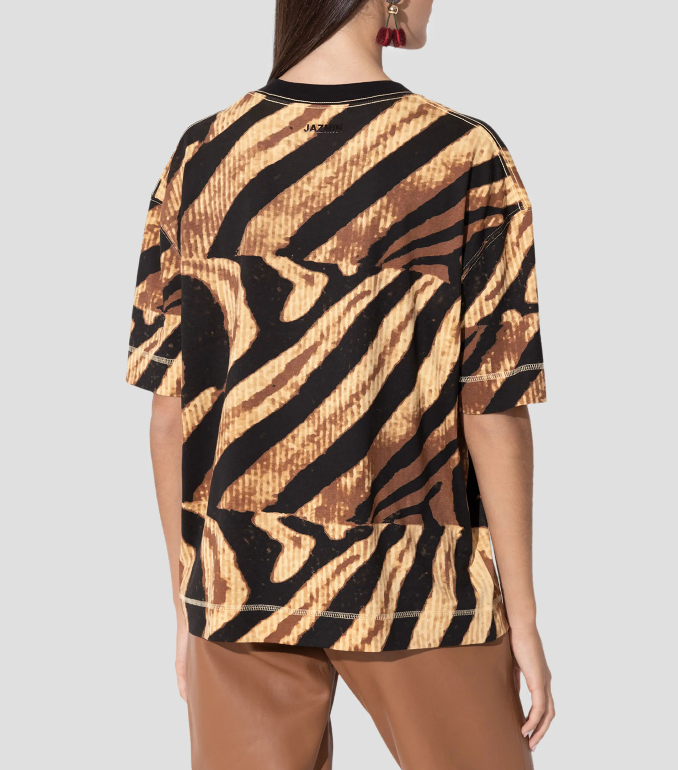 Jazmin Chebar Playera confeccionada en tejido de algodón Mujer