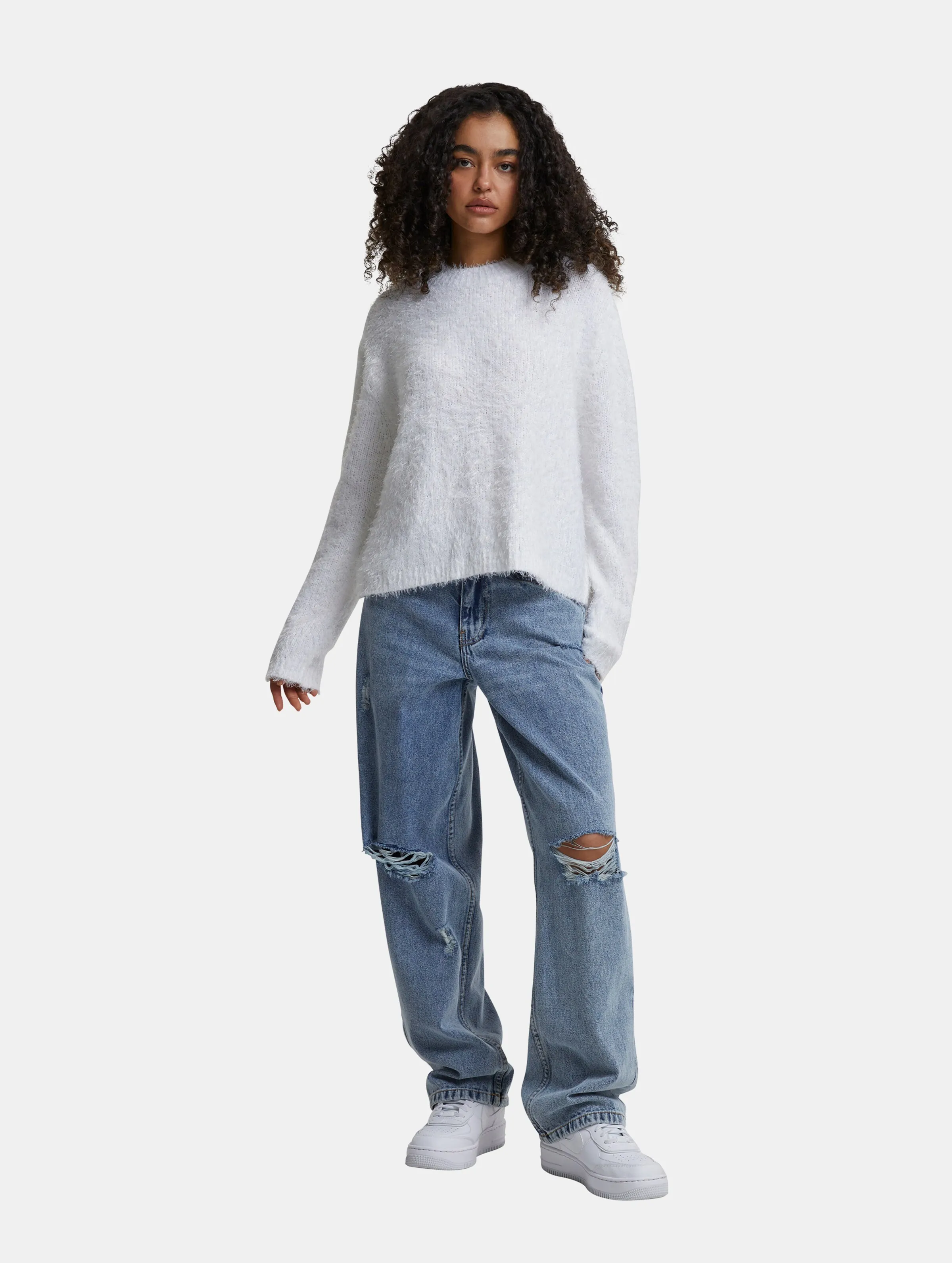 Ladies Feather Mock