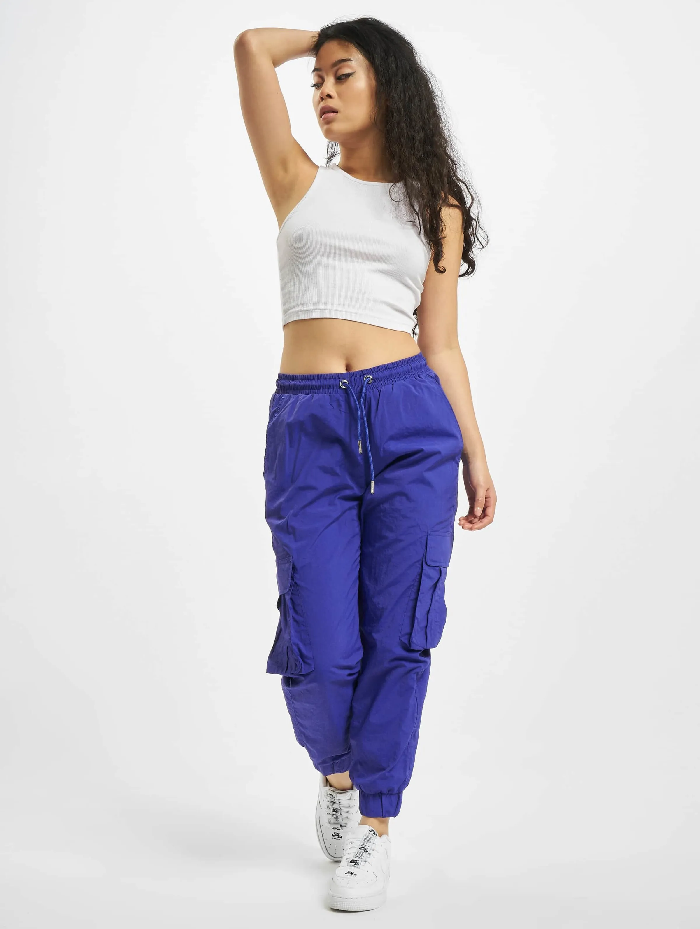Ladies High Waist Crinkle Nylon