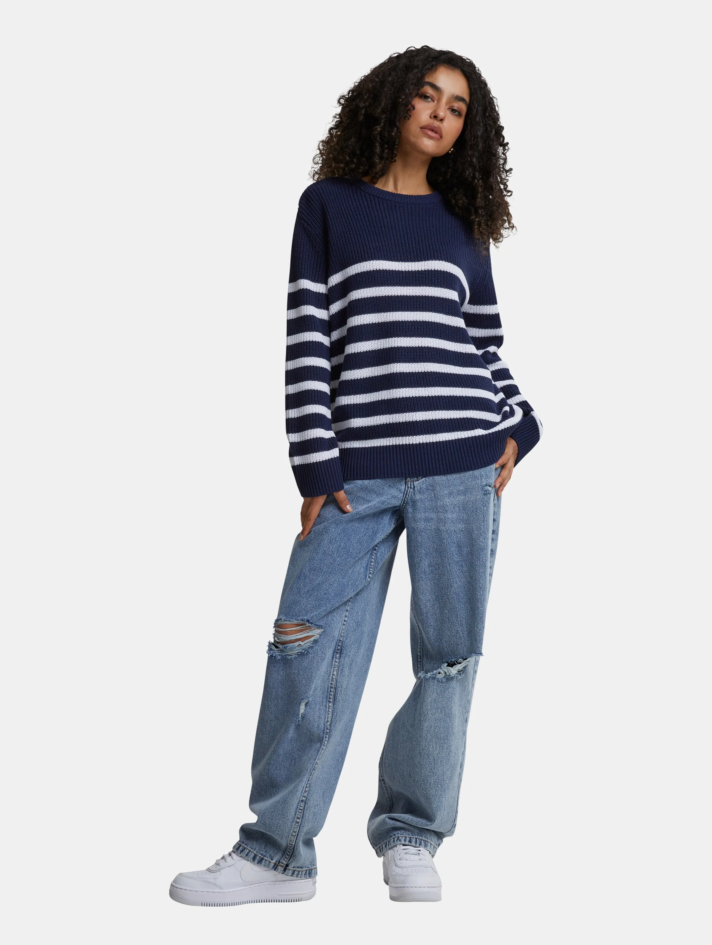 Ladies Rib Striped