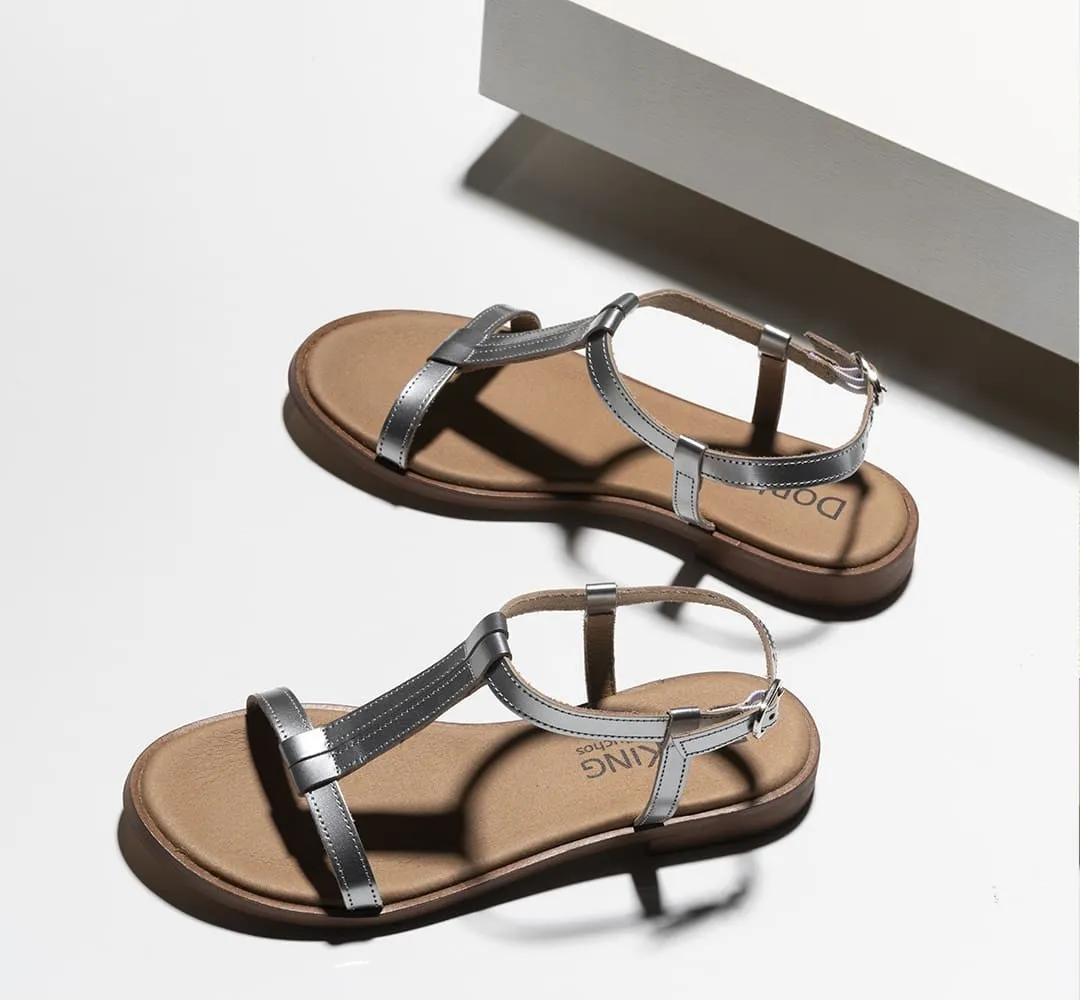 LEYLA D8567 Sandalia Plata