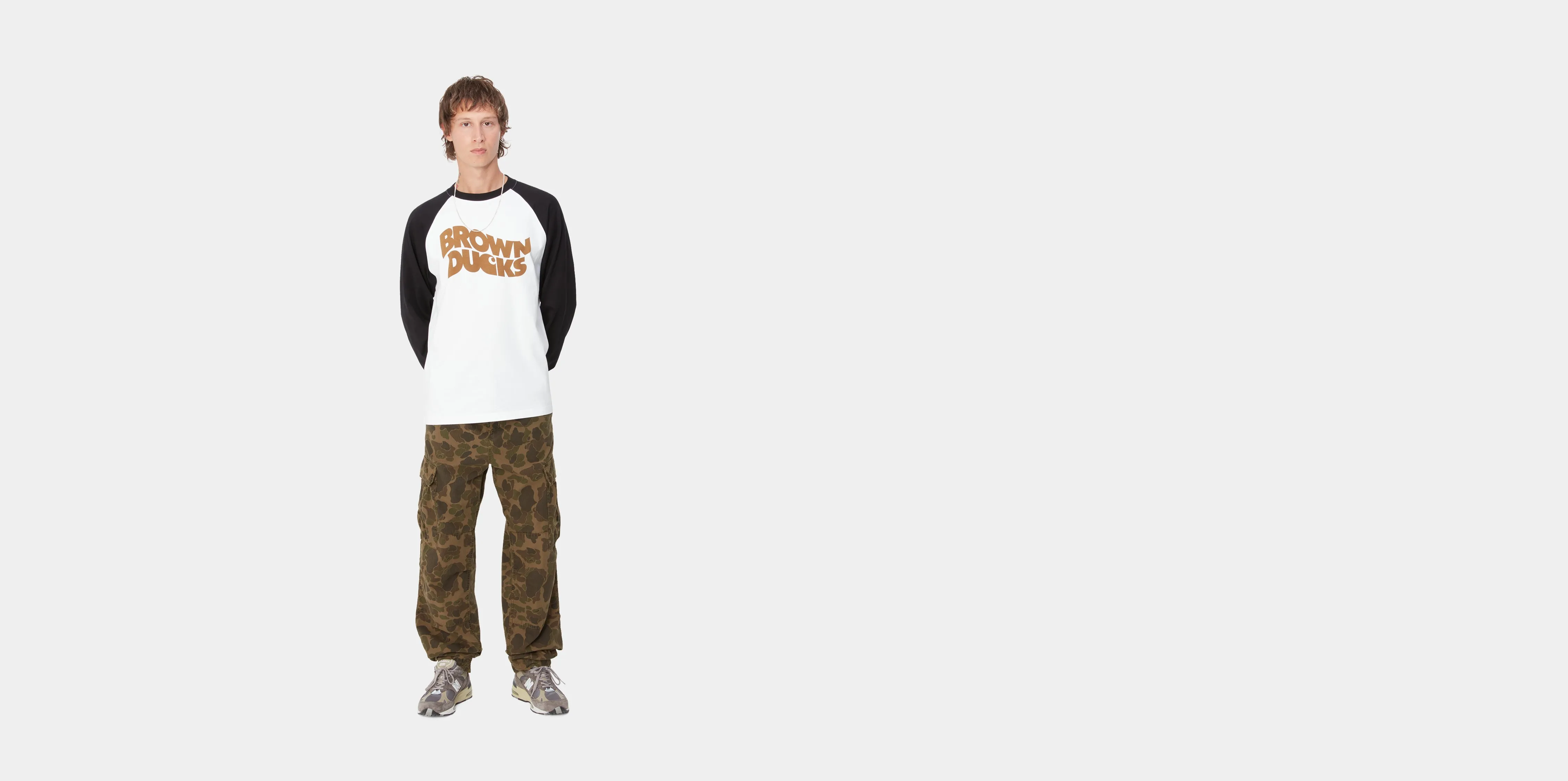 L/S BROWN DUCKS BASEBALL TS
