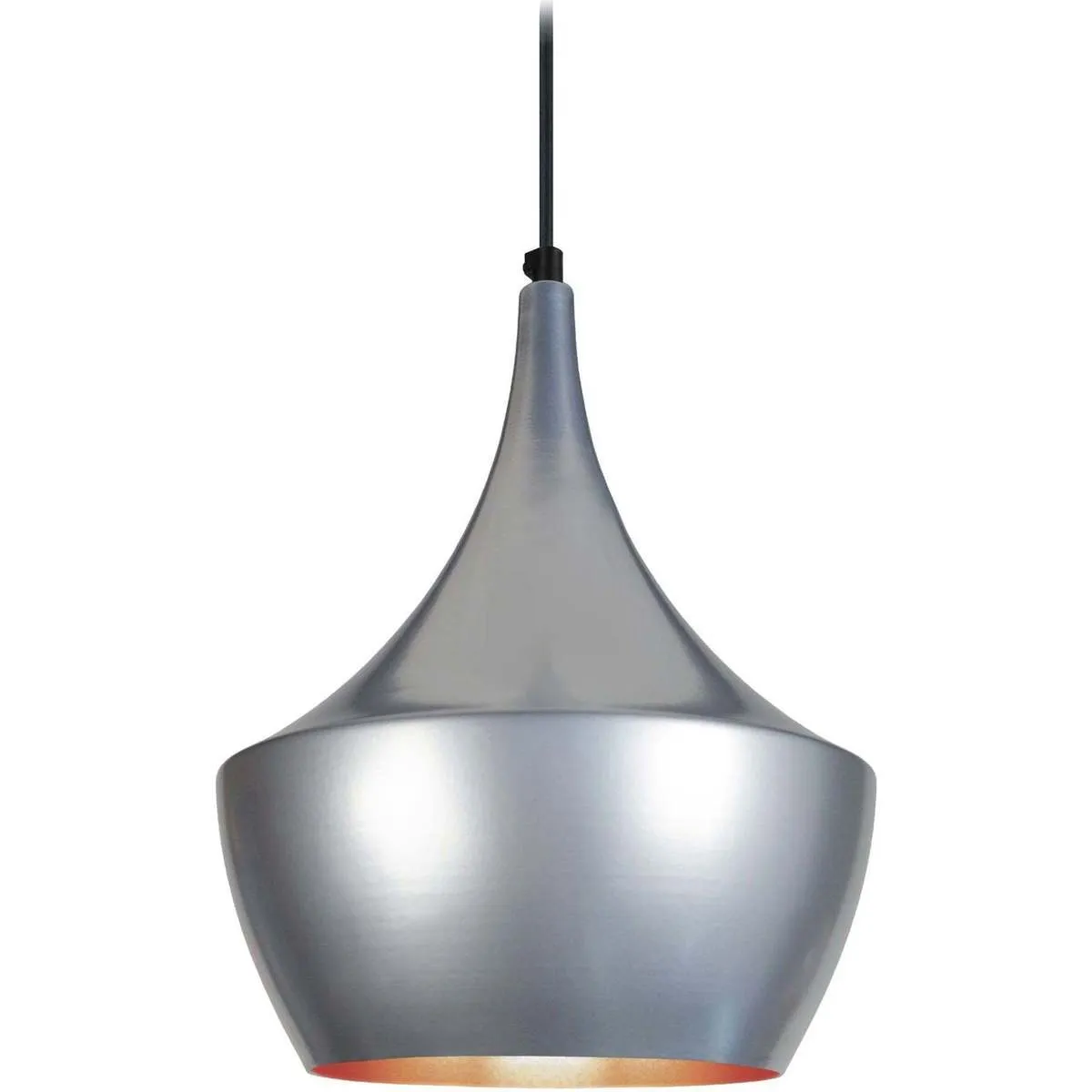 Lámpara colgante redondo metal aluminio y cobre