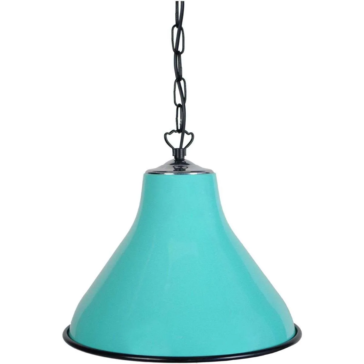 Lámpara colgante redondo metal turquesa