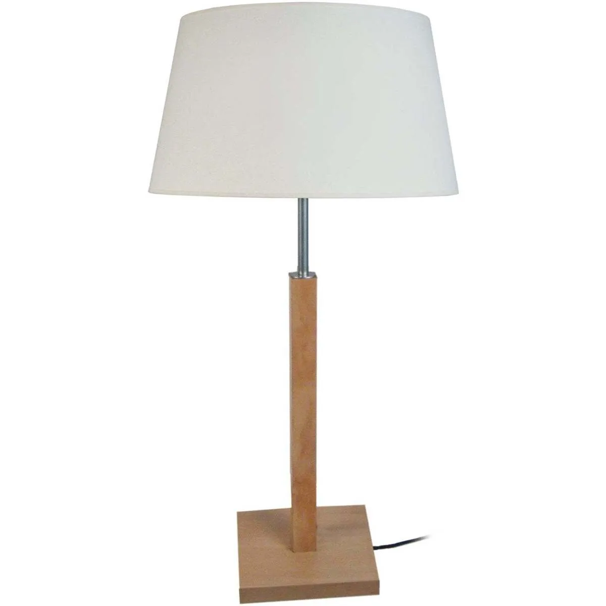 Lámpara de Mesa redondo madera Natural y crudo