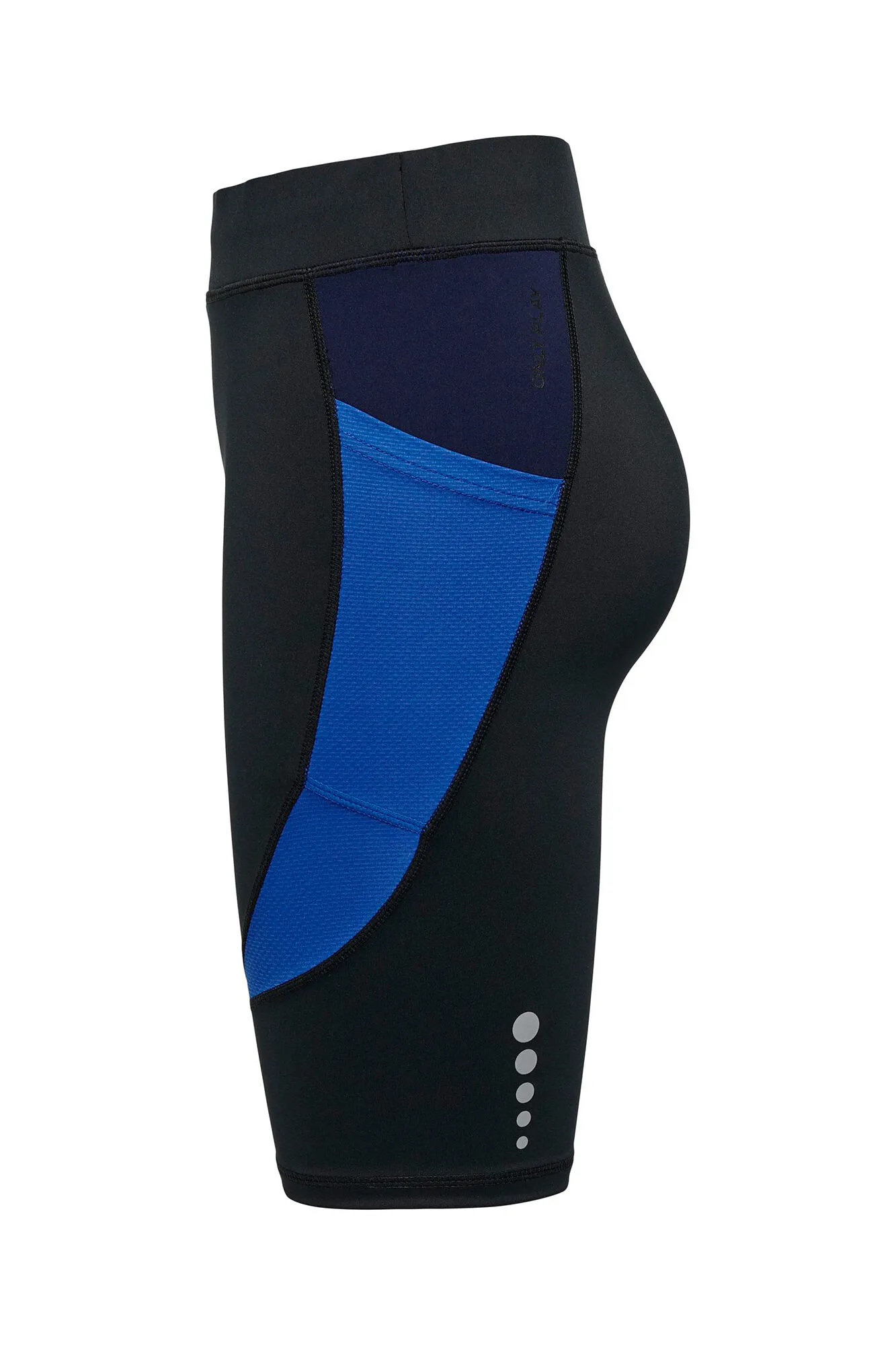 Malla ciclista detalle azul