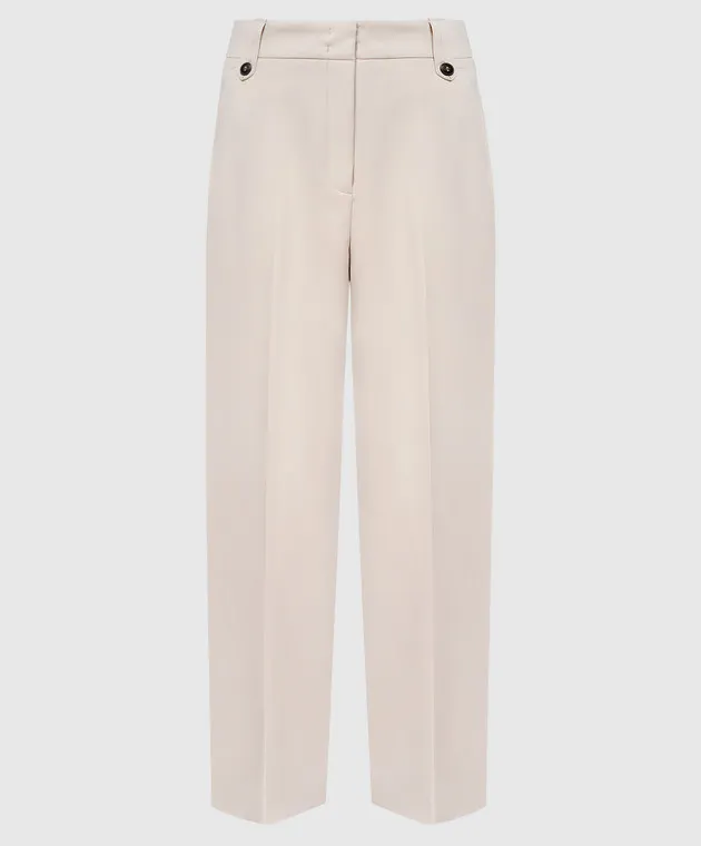 Max & Co White pants with a high fit