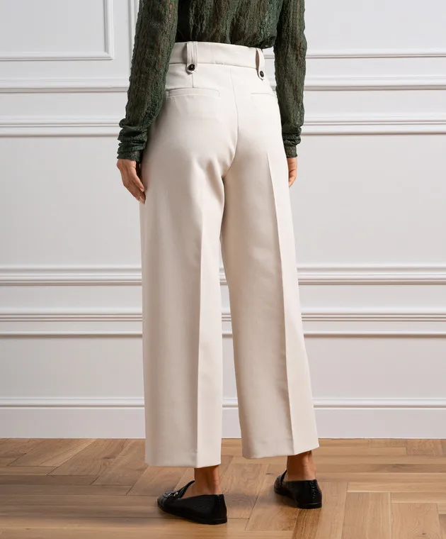 Max & Co White pants with a high fit