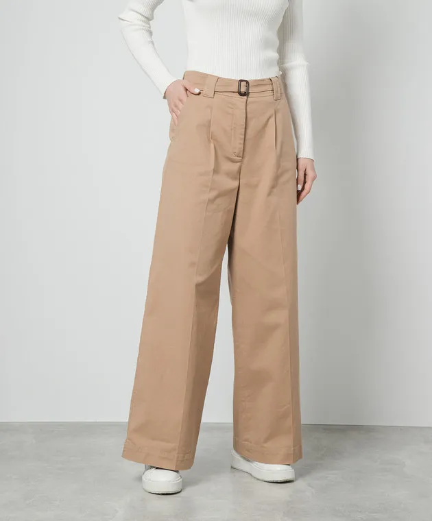 Max Mara Weekend Pino brown flared pants