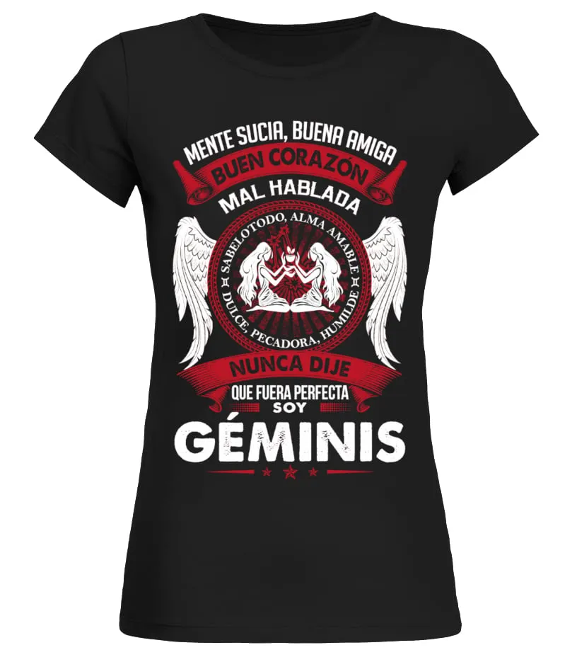 Mente sucia, buena amiga, buen corazón, mal hablada, sabelotodo, alma amabel, d… Camiseta cuello redondo Mujer
