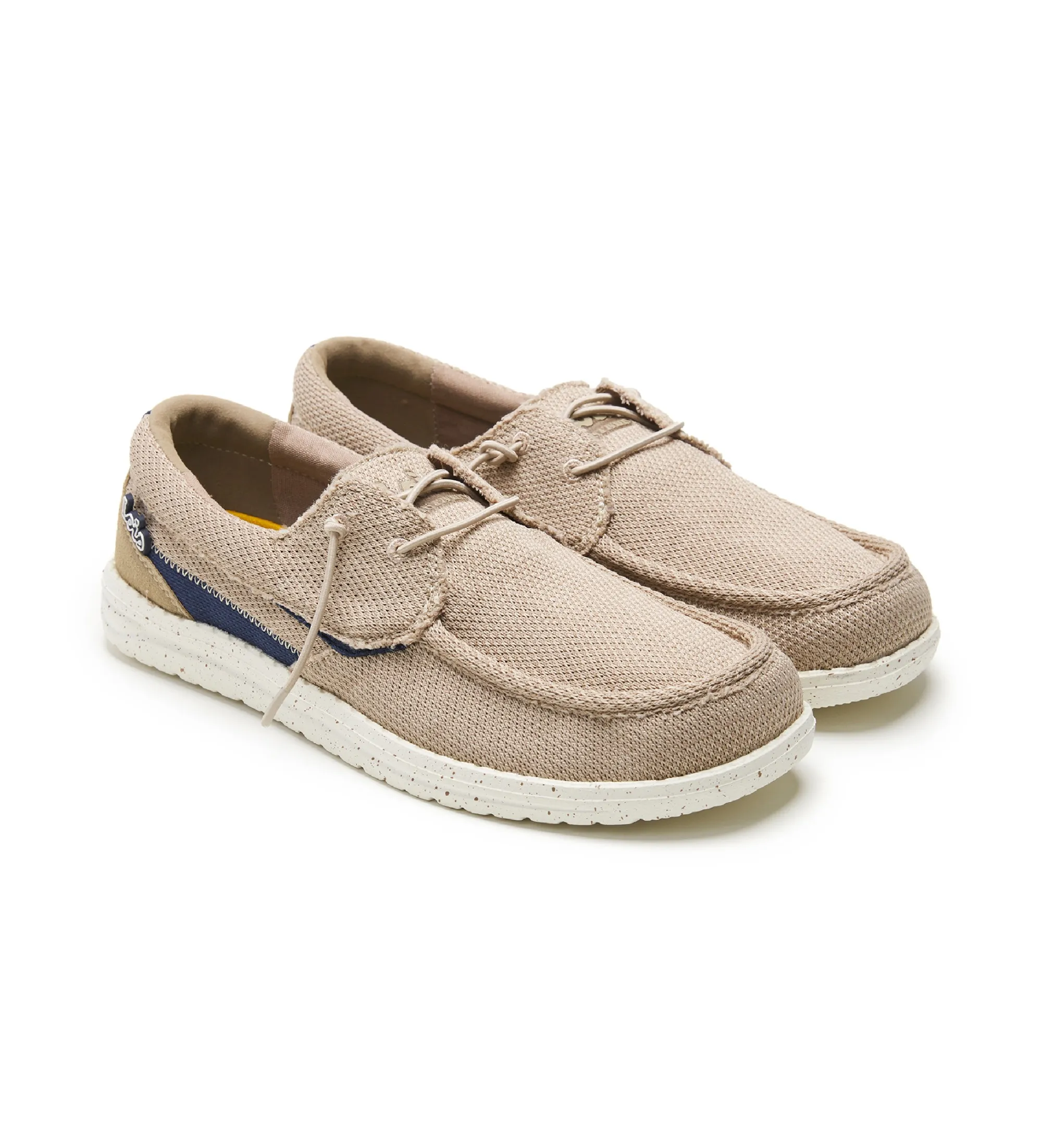 Mocasines de lona beige