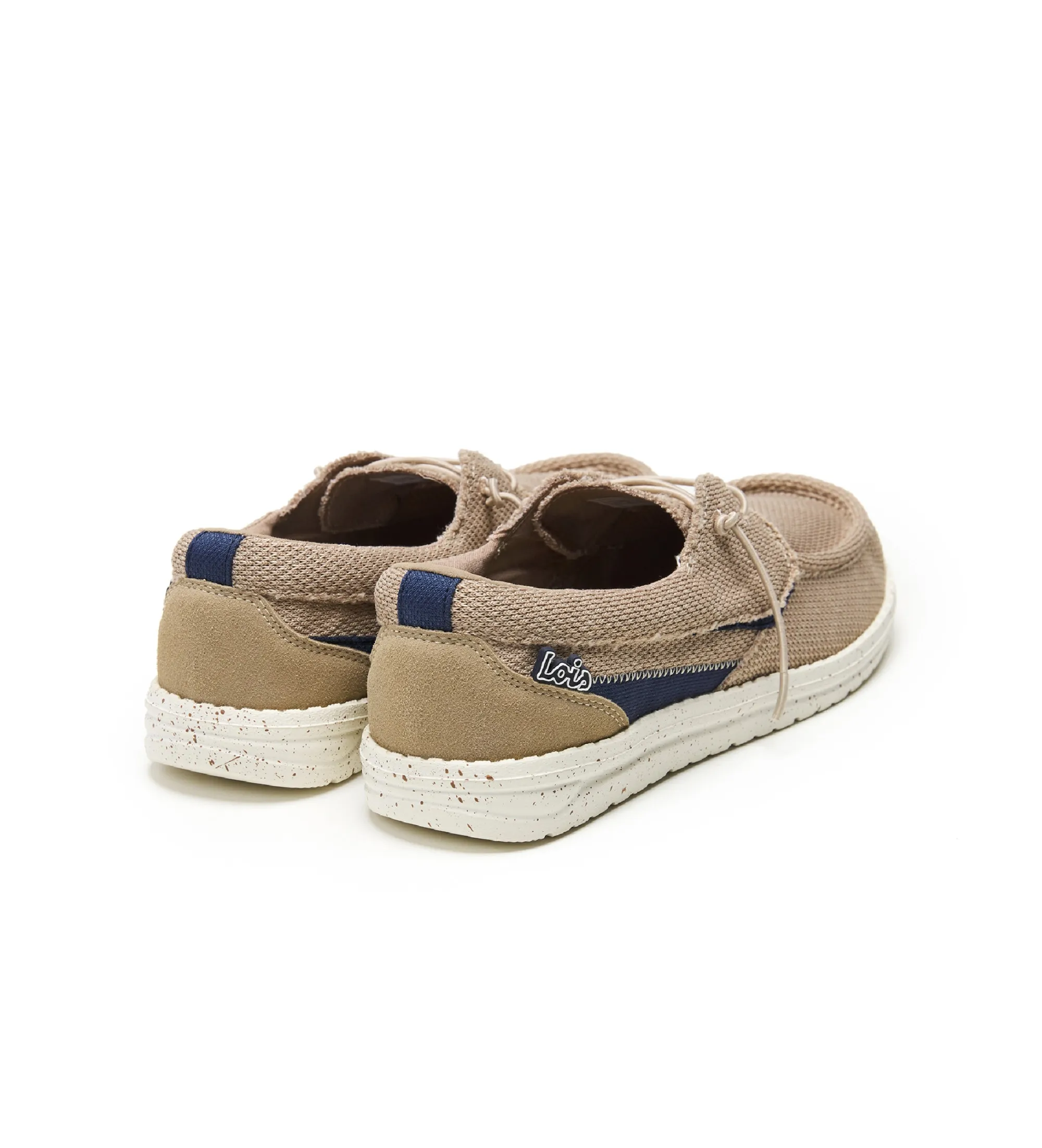 Mocasines de lona beige