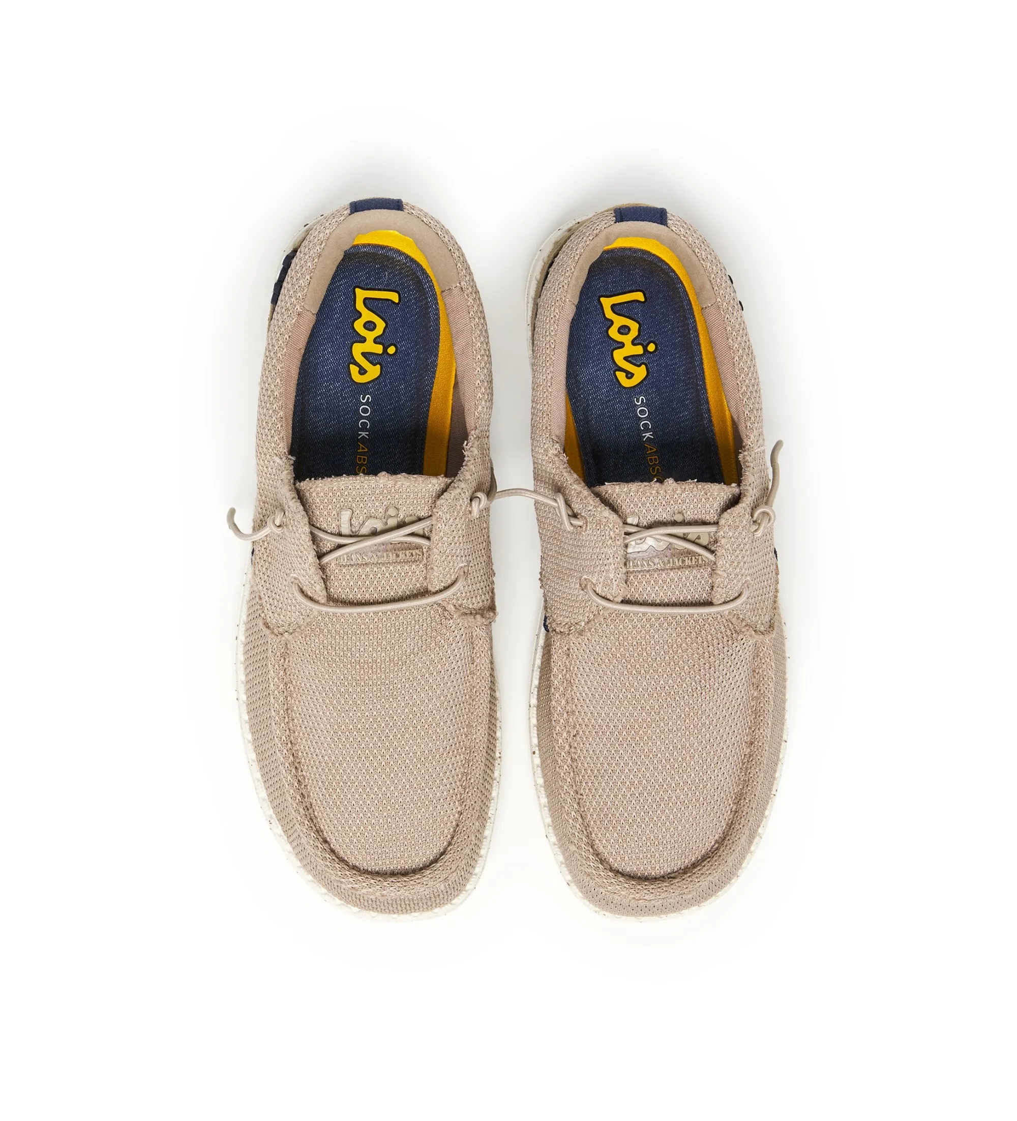 Mocasines de lona beige