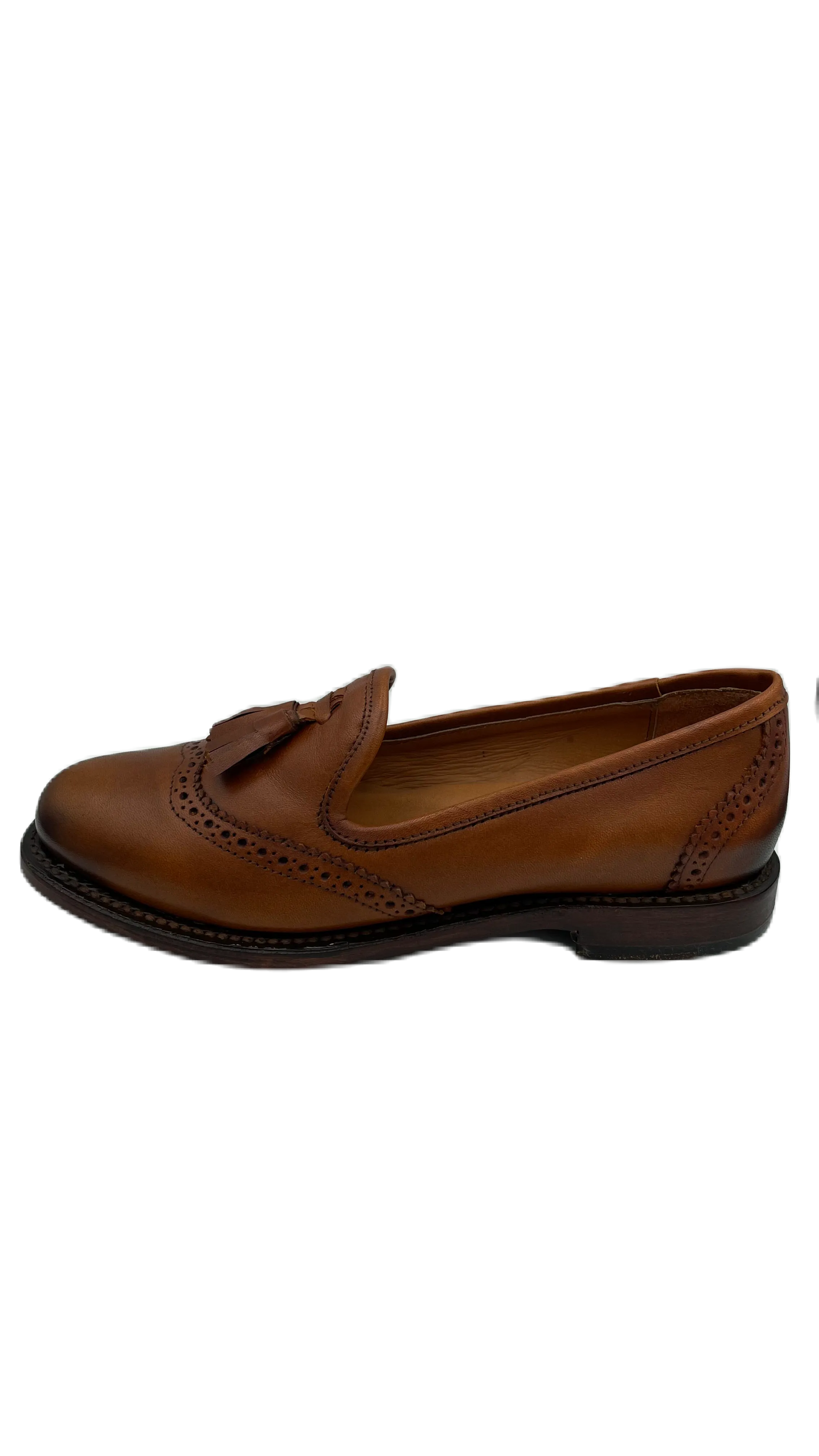Mocasín para dama piel color miel