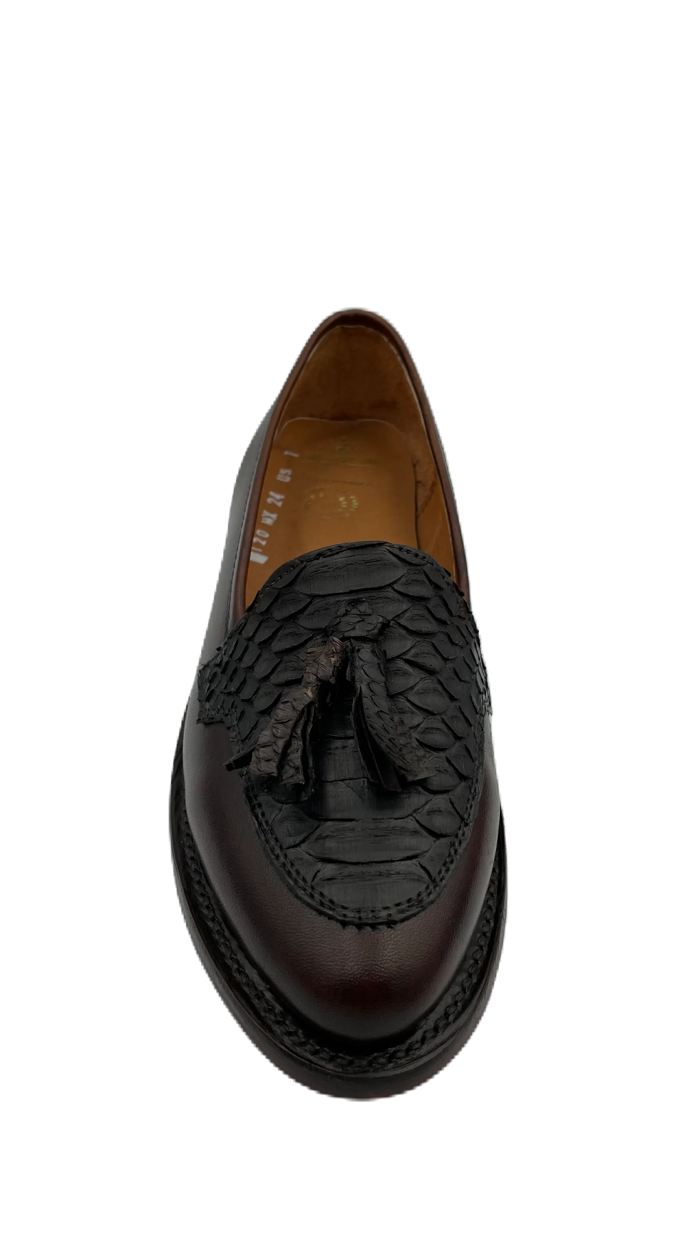 Mocasín para dama piel de pitón y res Tokio