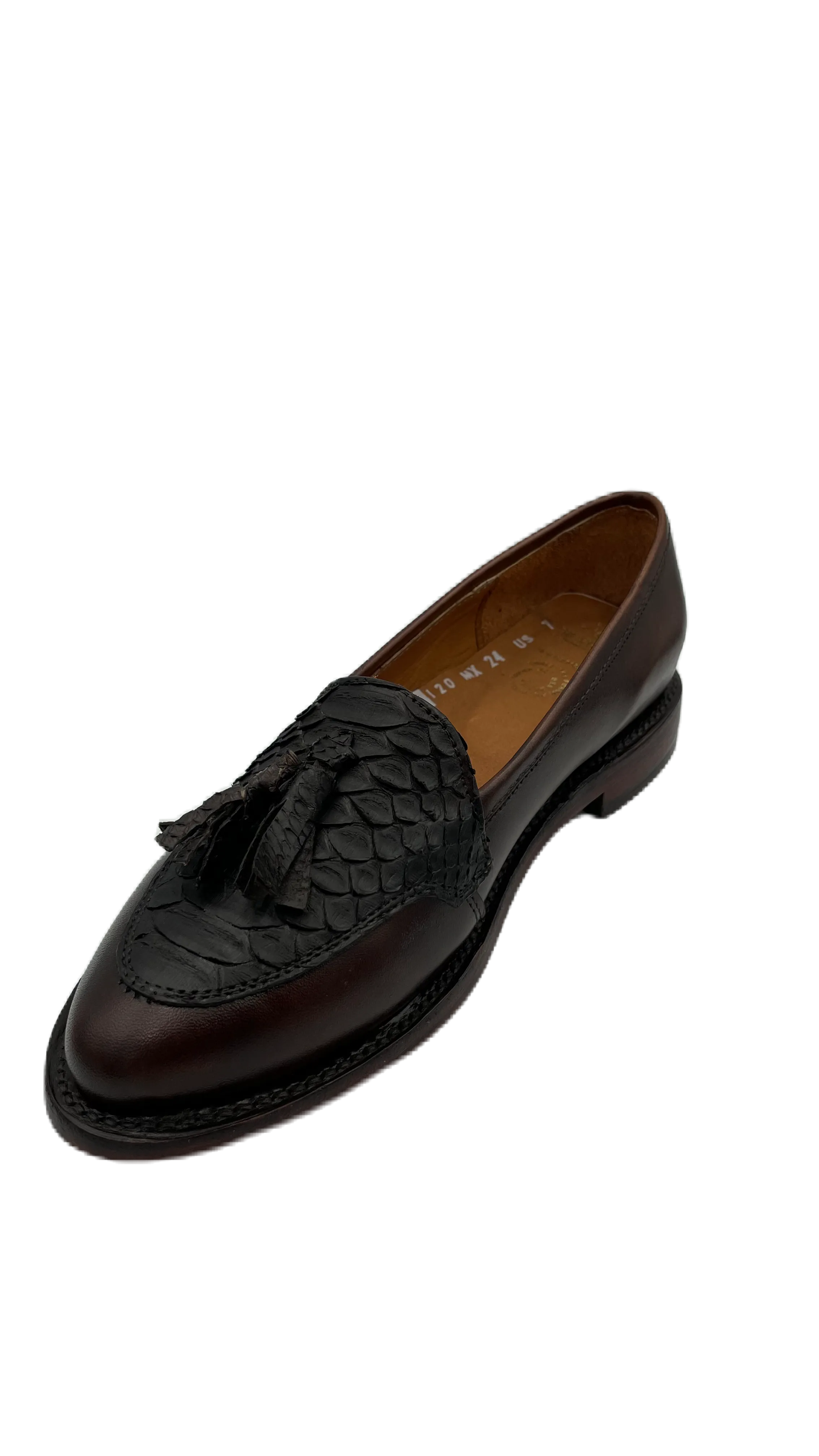Mocasín para dama piel de pitón y res Tokio