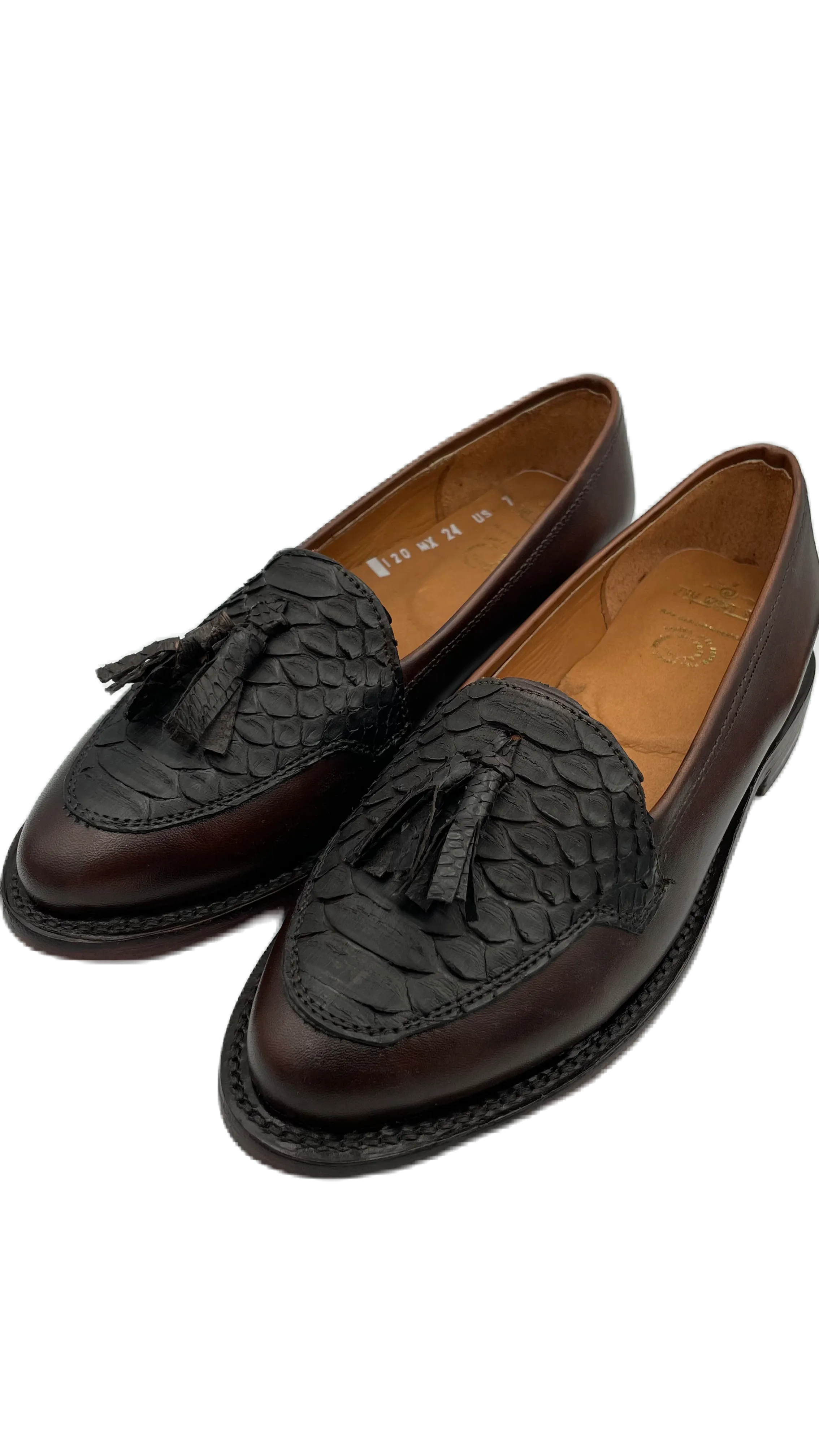 Mocasín para dama piel de pitón y res Tokio