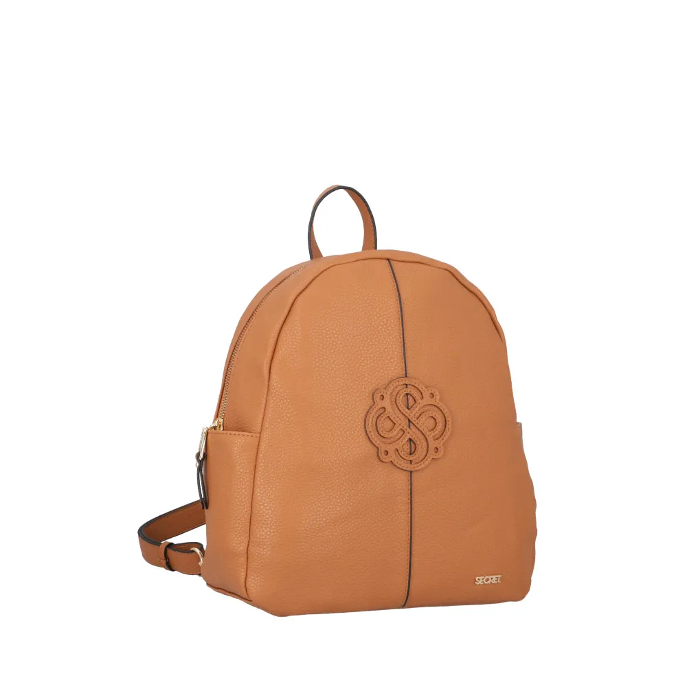 Mochila Cartera Genova Café Mediana