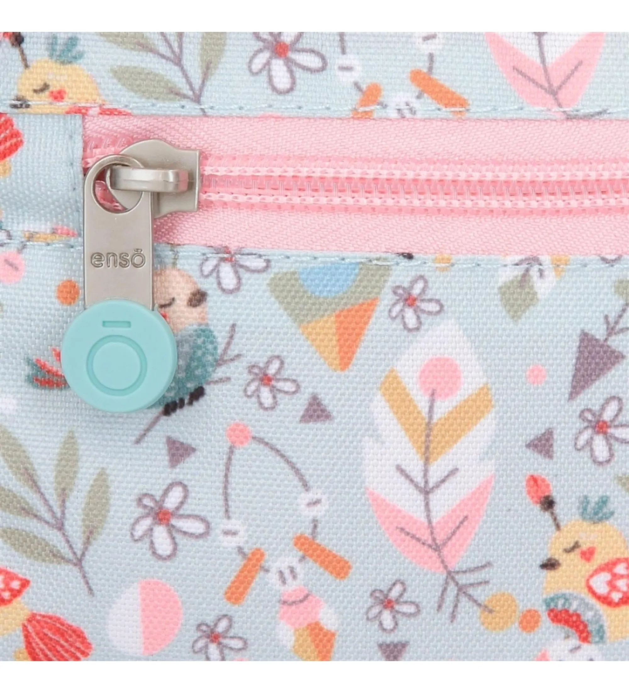 Mochila de paseo Tropical love 32 cm con carro rosa