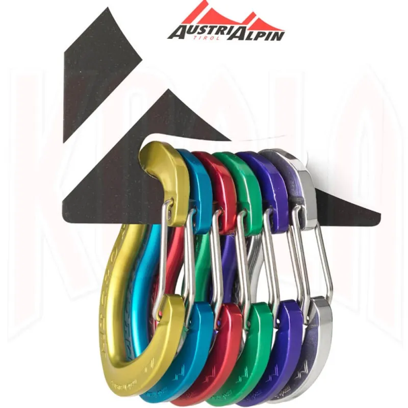 MOSQUETON ALUMINIO MICRO WIRE COLOR PACK6 AUSTRIALPINE