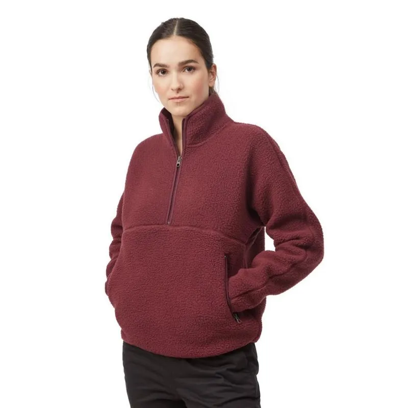 Mujer Tentree Ecoloft Half Zip Fleece (Fig)