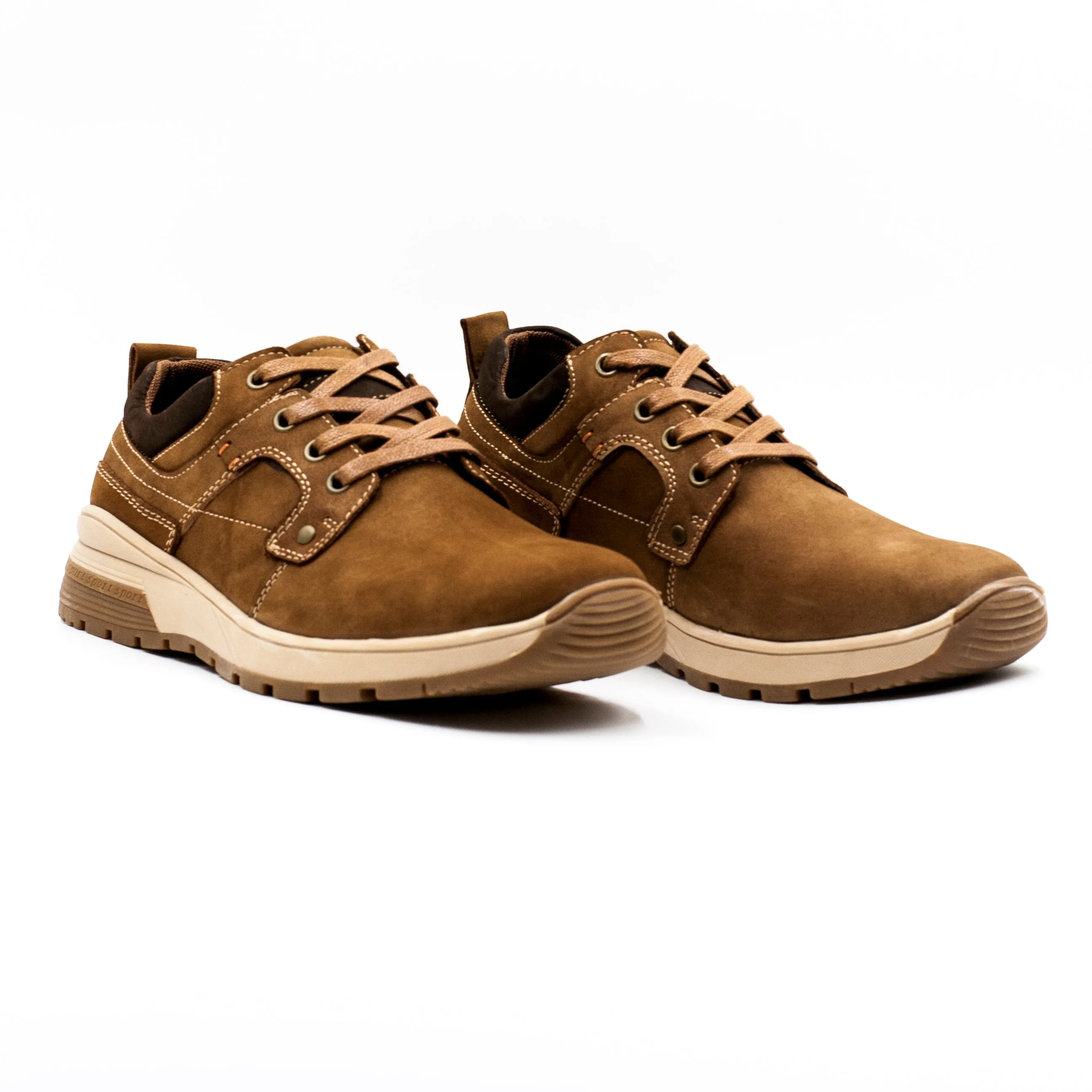 Natgeo Zapato hombre con cordon color Cafe claro