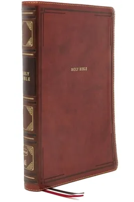 NKJV, REFERENCE BIBLE, CENTERCOLUMN GIANT PRINT, LEATHERSOFT, BROWN, RED LETTER EDITION, COMFORT PRINT: HOLY BIBLE, NEW KING JA