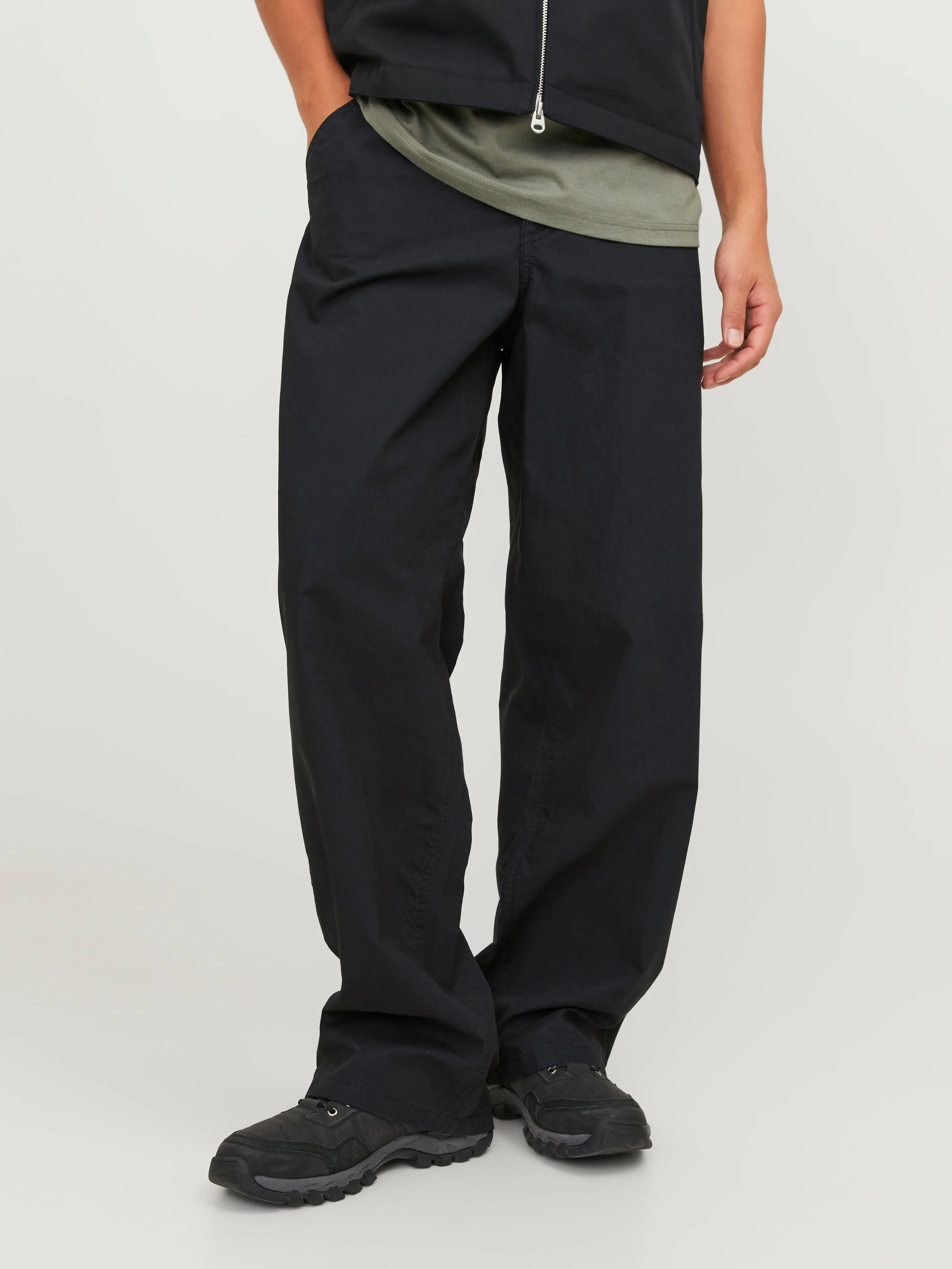 Pantalones worker Corte wide | Negro | Jack & Jones®