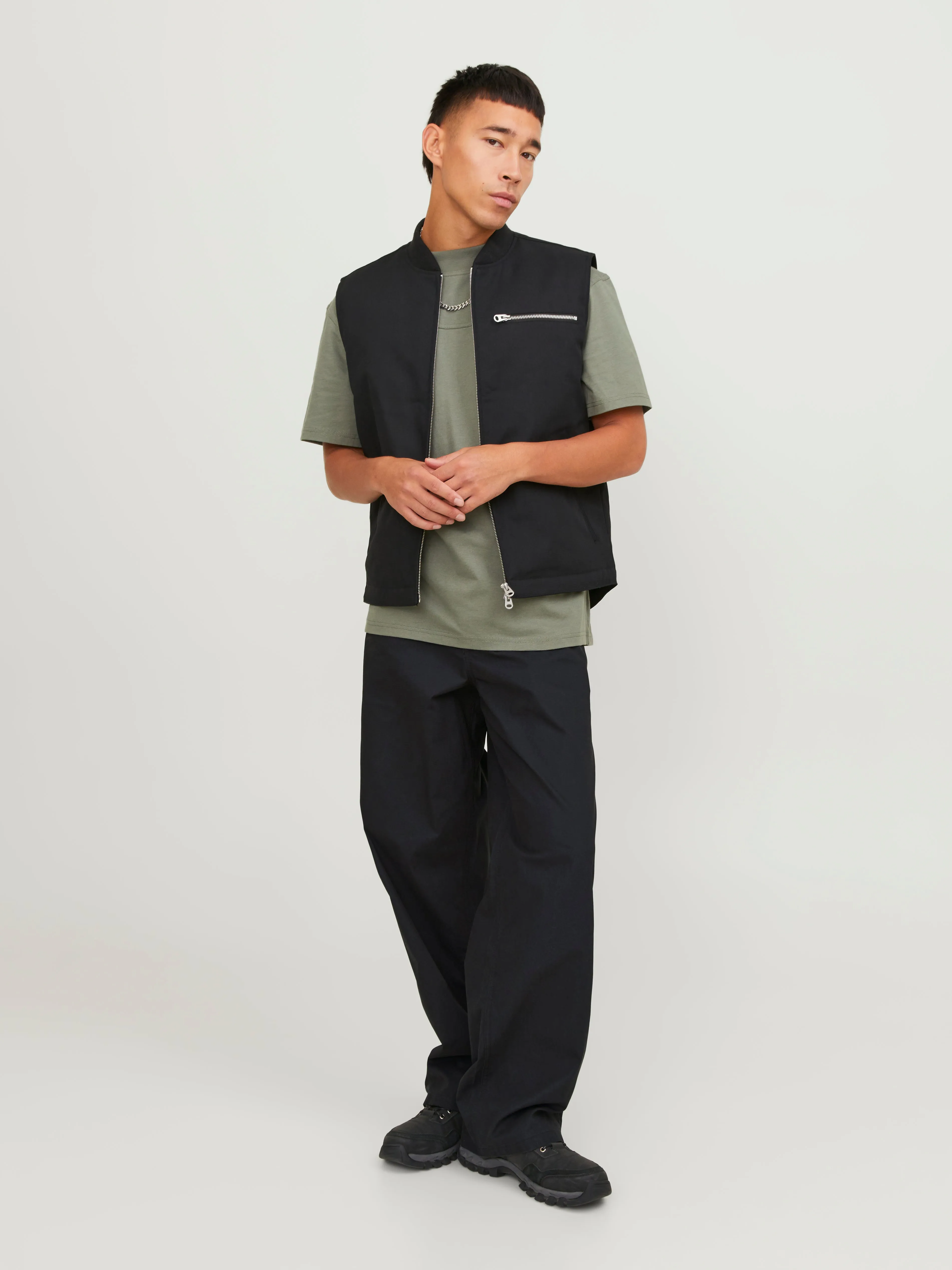 Pantalones worker Corte wide | Negro | Jack & Jones®