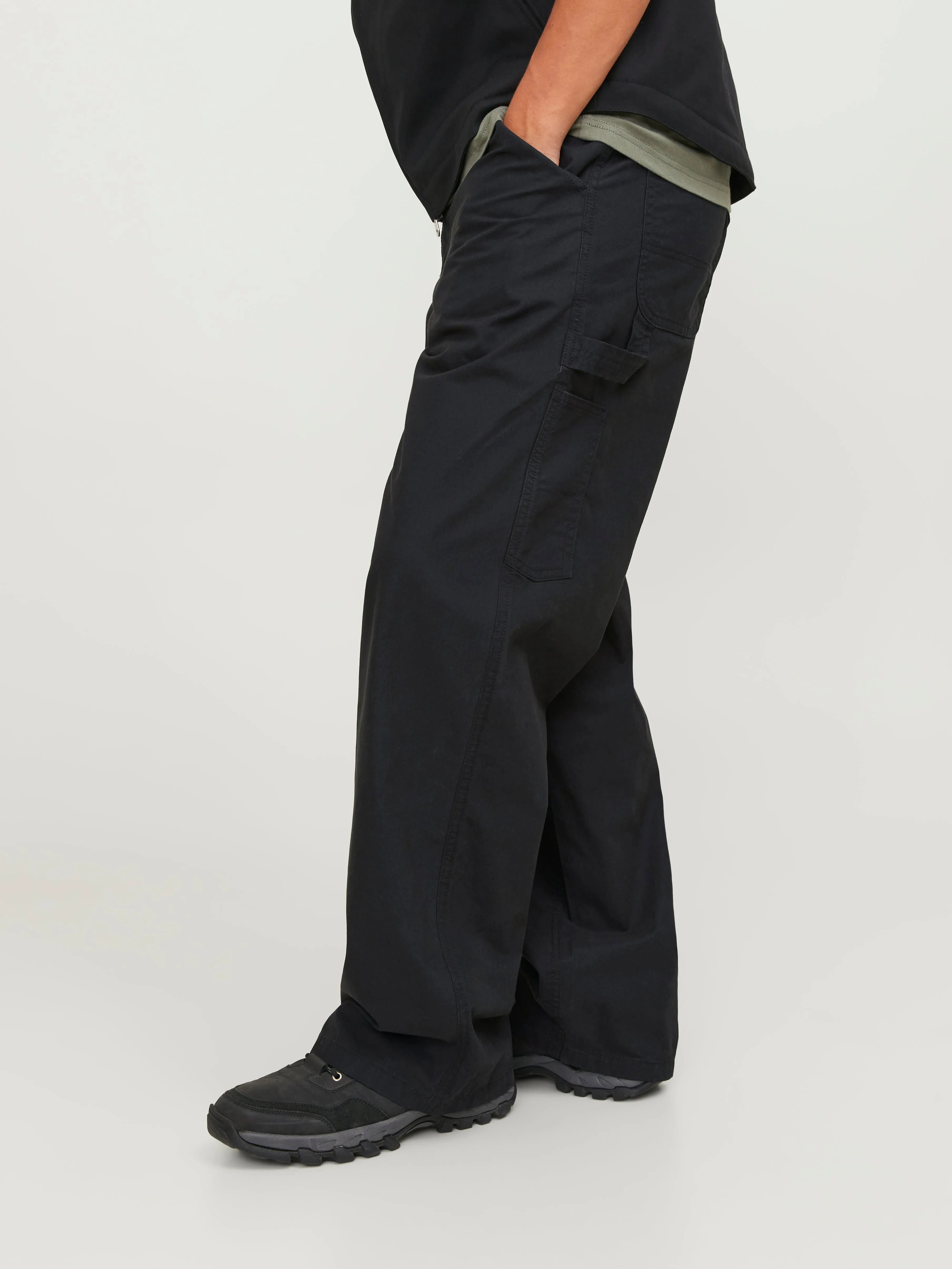 Pantalones worker Corte wide | Negro | Jack & Jones®