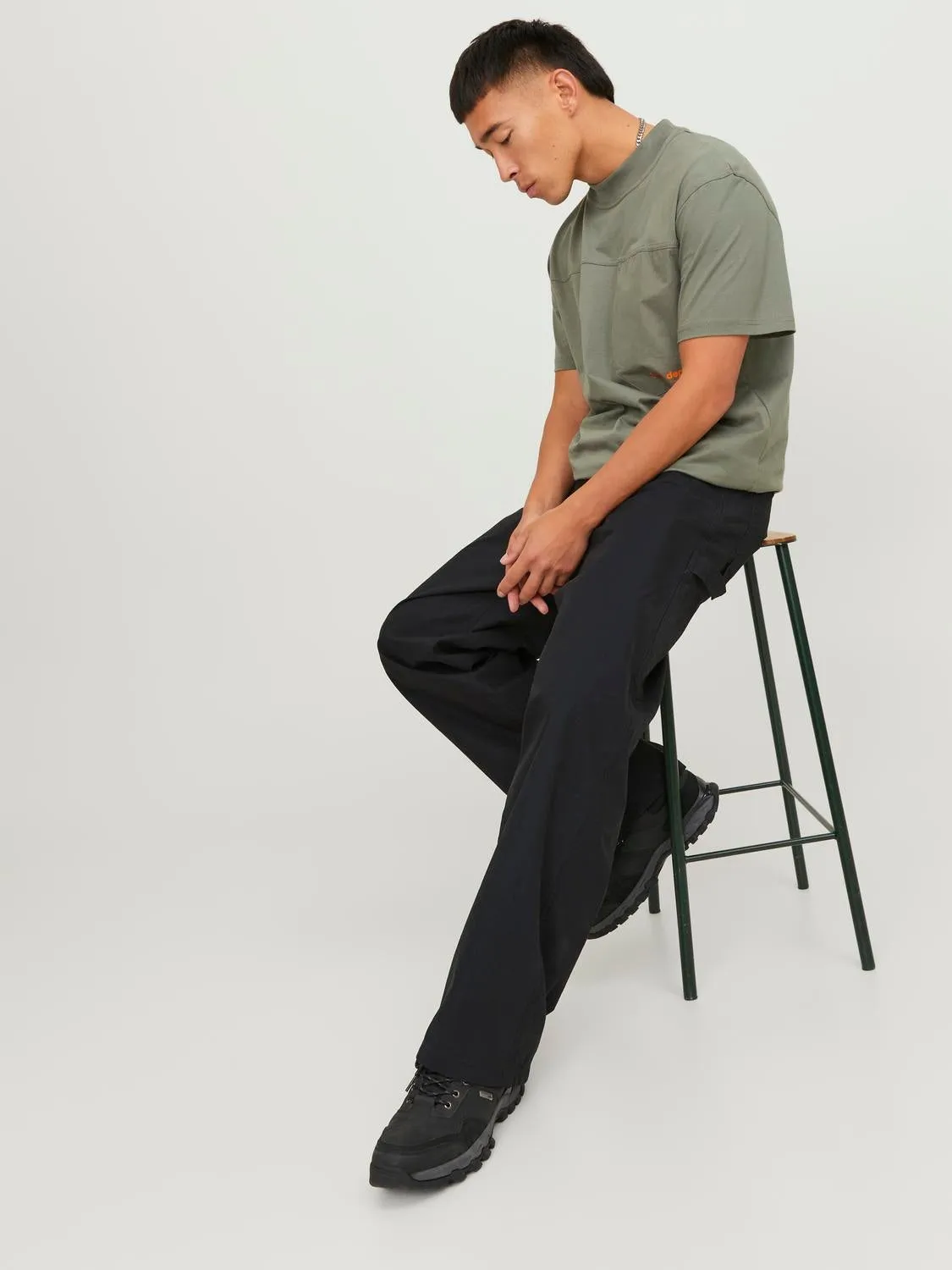 Pantalones worker Corte wide | Negro | Jack & Jones®