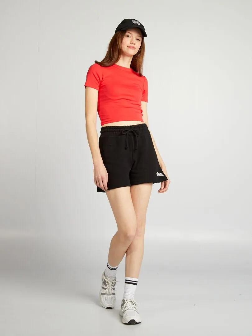 PANTALóN CORTO DE ALGODóN LONG BEACH  NEGRO