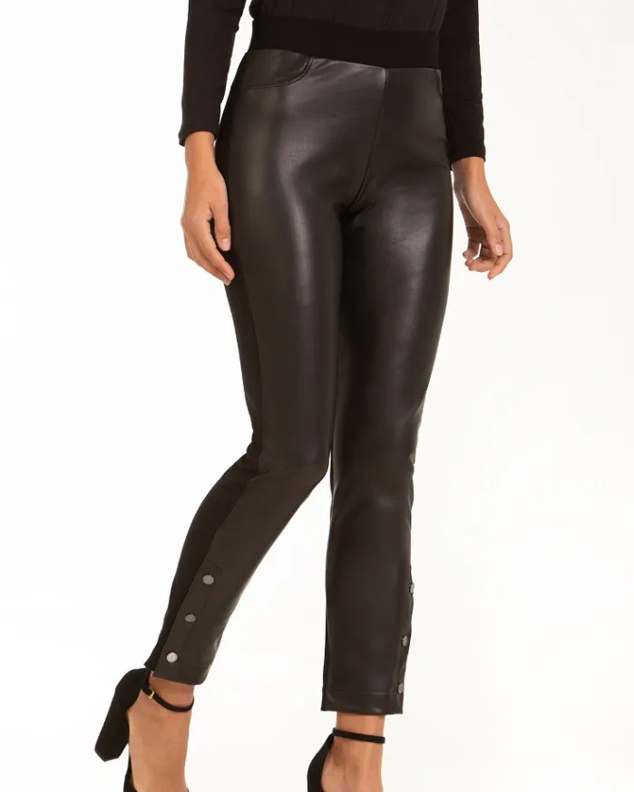 Pants Cigarette Thermo Cuir 3D 1025545 Janira
