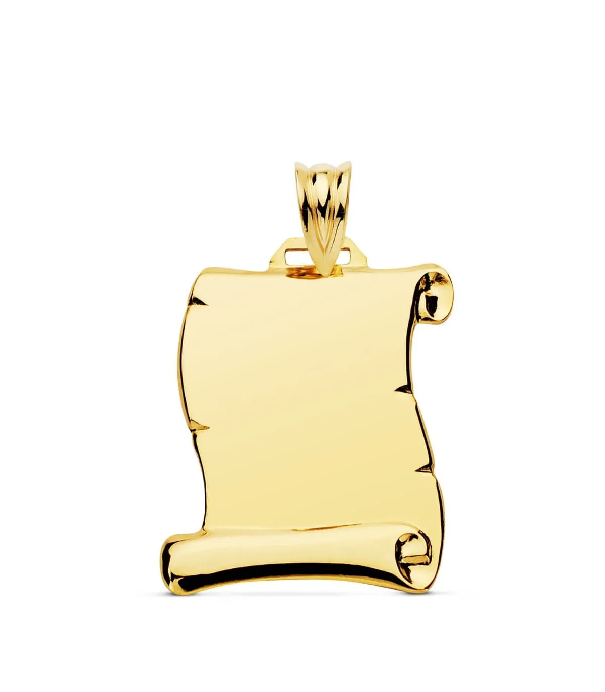 Pergamino Colgante liso 18K  22mm