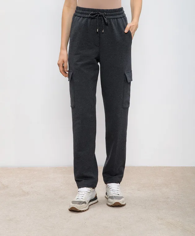 Peserico Gray cargo pants