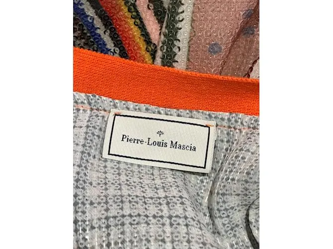 PIERRE LOUIS MASCIA Prendas de punto Camiseta.Internacional M Poliéster Multicolor 