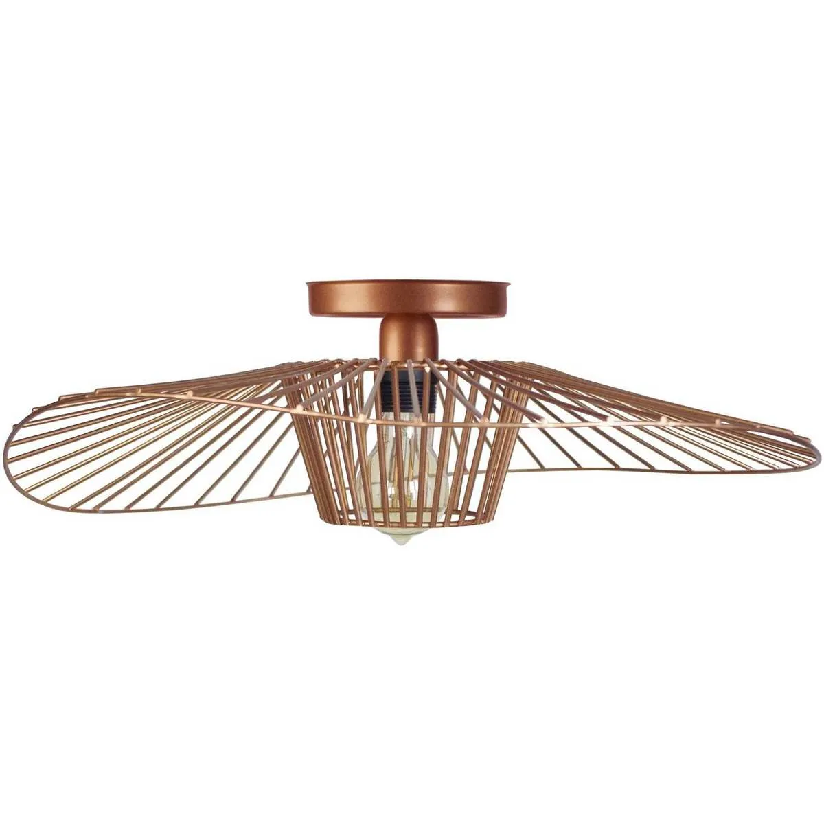 Plafones redondo metal cobre