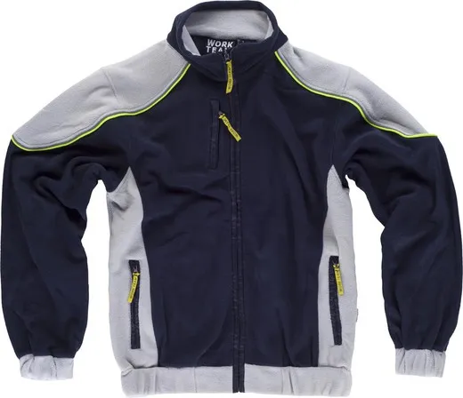 Polar linea 5 con cremallera Marino Gris Claro