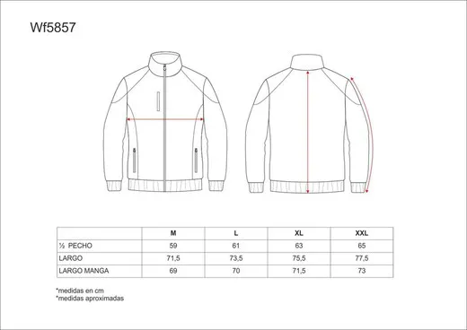 Polar linea 5 con cremallera Marino Gris Claro