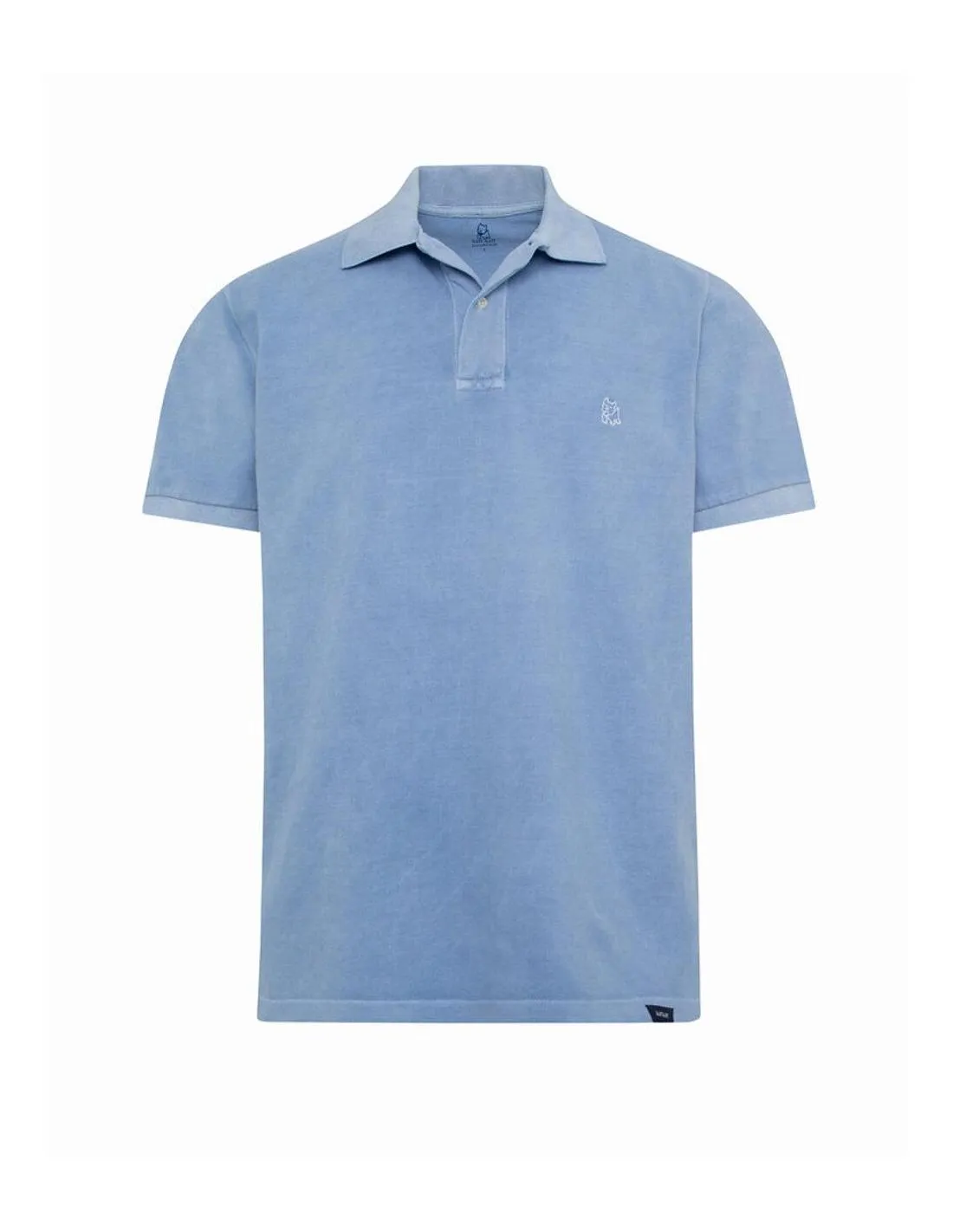 POLO DE MANGA CORTA KIFFKIFF AZUL DENIM