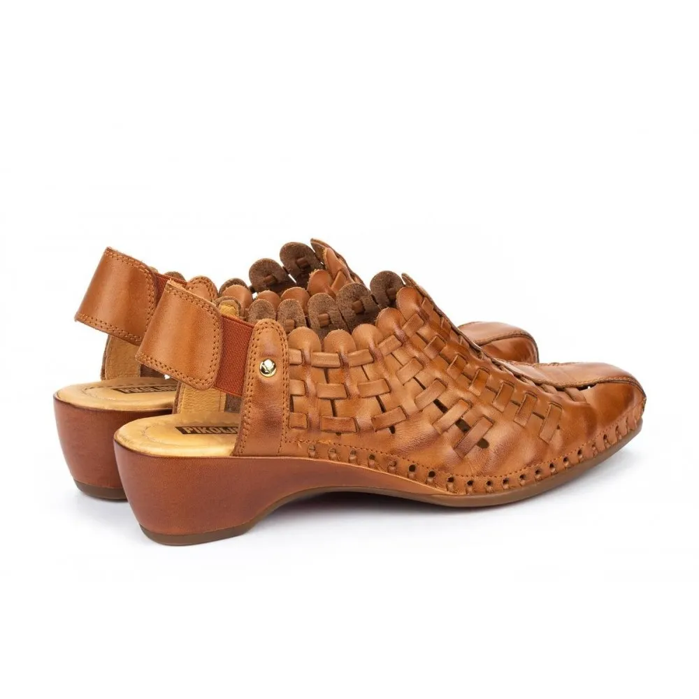 Sandalia OUTLET pikolinos TRENZADA 1553 romana Brandy