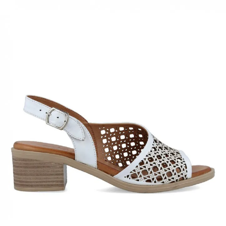 SANDALIA PIEL TROQUELADA W&F JAIPUR E212161 A4 WALK AND FLY