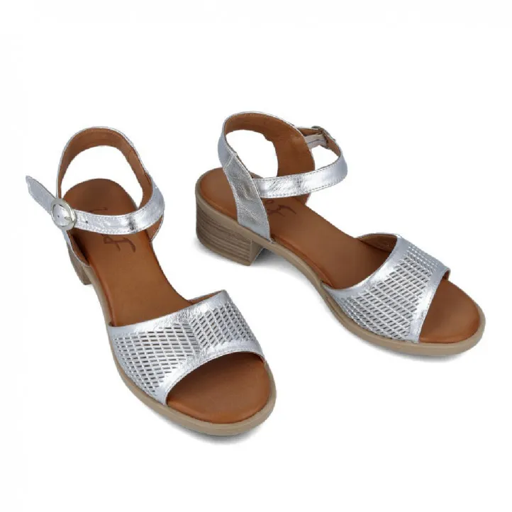 SANDALIA PIEL TROQUELADA W&F JAIPUR E212161 A4 WALK AND FLY