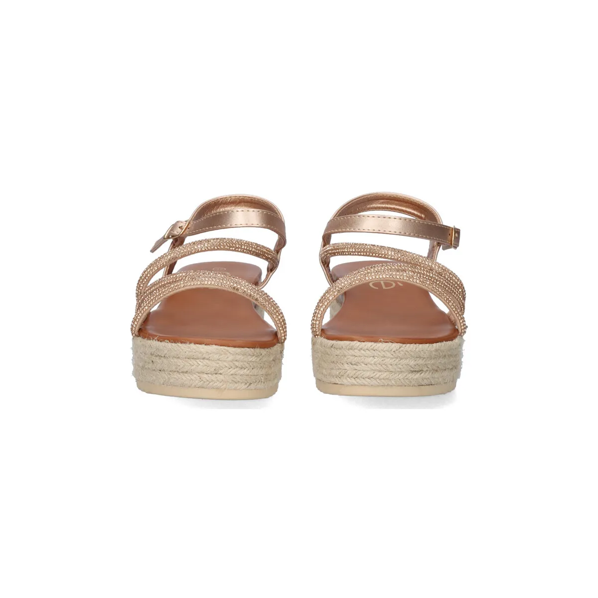 SANDALIA PLATAFORMA WF358472 STRASS ROSE GOLD